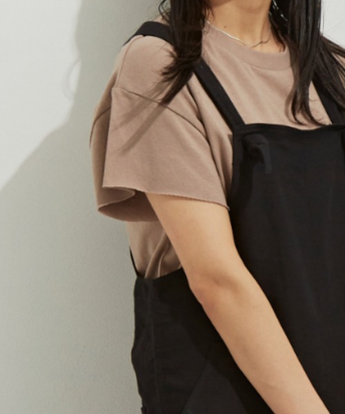 Auntie Rosa Holiday（アンティローザホリデー）の「ヘヴィーウェイトコットンフレンチスリーブTシャツ（Tシャツ/カットソー・レディース・ホワイト/チャコールグレー/パープル/ブルー/グリーン/モカ・FREE）」の20枚目の写真