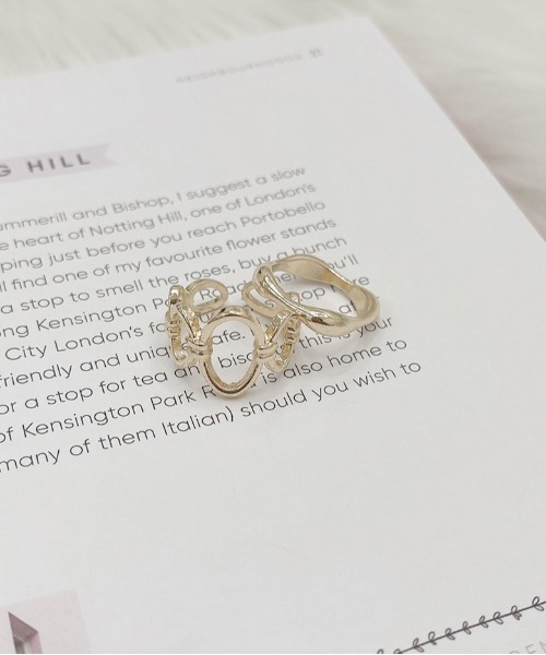 apres jour（アプレジュール）の「【apres jour×ARIAZ】2セットリング（リング・レディース・シルバー/ゴールド・FREE）」の5枚目の写真