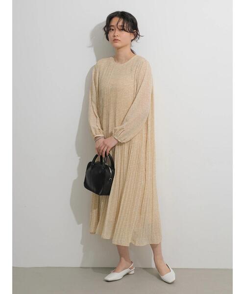 フィラ　プリーツワンピース ハッピー WEB限定】Aラインボックスプリーツワンピース（ワンピース