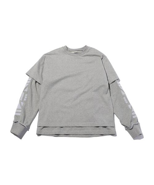 AVALONE(アヴァロン)の「<AVALONE> EMB LYD LS TEE/カットソー(Tシャツ/カットソー・メンズ・ブラック/グレー・2/3)」の1枚目の写真
