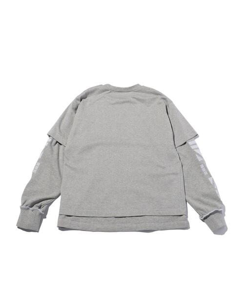 AVALONE(アヴァロン)の「<AVALONE> EMB LYD LS TEE/カットソー(Tシャツ/カットソー・メンズ・ブラック/グレー・2/3)」の4枚目の写真