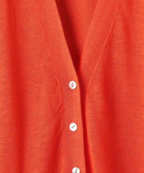 BEAUTY&YOUTH UNITED ARROWS（ビューティーアンドユースユナイテッドアローズ）の「BY 麻Vネックカーディガン -UVケア/ウォッシャブル-（カーディガン/ボレロ・レディース・ブラック/ベージュ/オレンジ・FREE）」の21枚目の写真