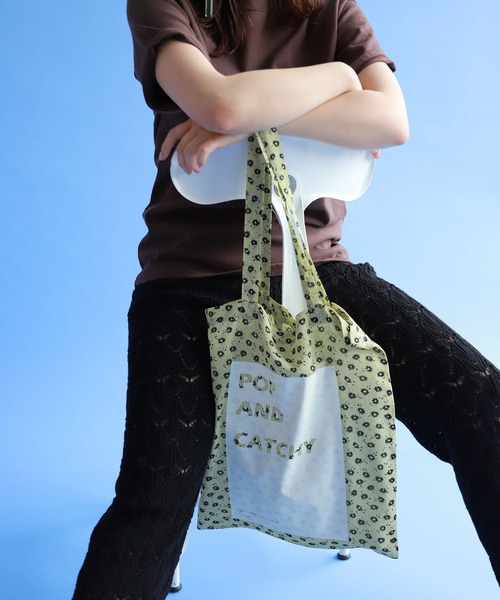 SLOBE citron.(スローブシトロン)の「SLOBE citron. POP&CATCHY トートBAG◆(トートバッグ・レディース・ナチュラル/イエロー/サックスブルー/ピンク/ベージュ・FREE)」の5枚目の写真