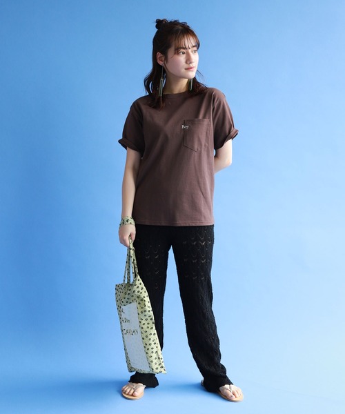 SLOBE citron.(スローブシトロン)の「SLOBE citron. POP&CATCHY トートBAG◆(トートバッグ・レディース・ナチュラル/イエロー/サックスブルー/ピンク/ベージュ・FREE)」の20枚目の写真