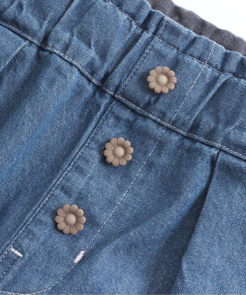 apres les cours（アプレレクール）の「/お花ボタンテーパードパンツ 7分丈（その他パンツ・キッズ・ピンク/インディゴブルー/チェック・130/140/100/90/110/120/80）」の9枚目の写真
