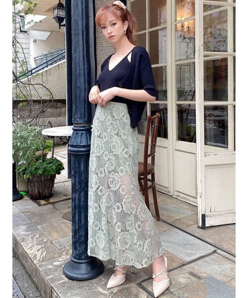 RESEXXY（リゼクシー）の「リブニットビスチェ【セット着用可能】（ニット/セーター・レディース・ブラック/グリーン/モカ・FREE）」の14枚目の写真