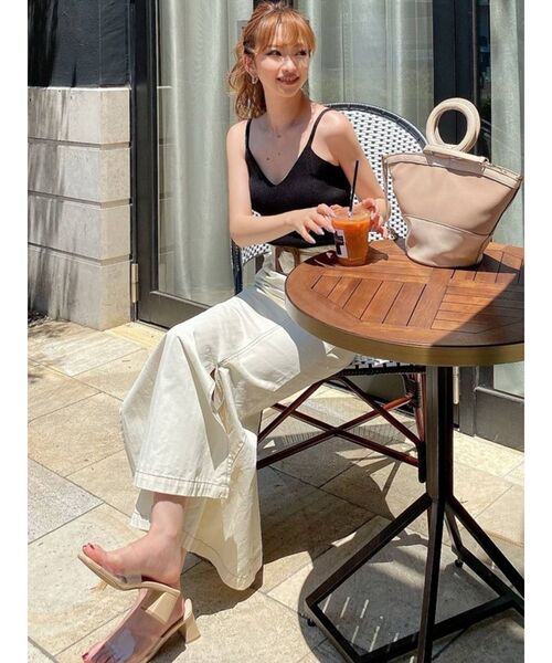 RESEXXY（リゼクシー）の「リブニットビスチェ【セット着用可能】（ニット/セーター・レディース・ブラック/グリーン/モカ・FREE）」の22枚目の写真