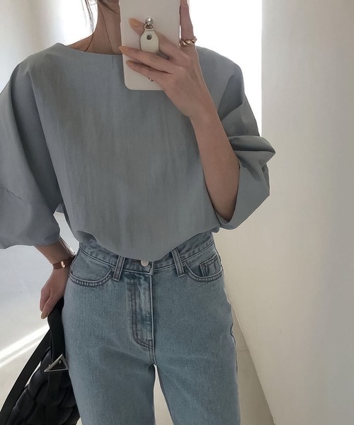 Girly Doll(ガーリードール)の「ボリュームスリーブブラウス(シャツ/ブラウス・レディース・ブルーグレー/ホワイト/ベージュ・FREE)」の10枚目の写真