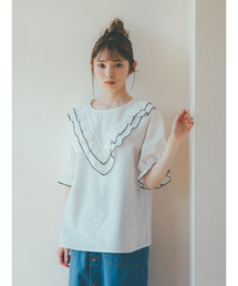 ehka sopo | 【橋下美好×ehka sopo】切替フリルブラウス(シャツ/ブラウス)