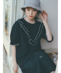 ehka sopo | 【橋下美好×ehka sopo】切替フリルブラウス(シャツ/ブラウス)