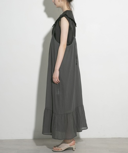 UR Lab.（アーバンリサーチラボ）の「マーメイドキャミソールワンピース（ワンピース・レディース・オレンジ/チャコールグレー・FREE）」の6枚目の写真