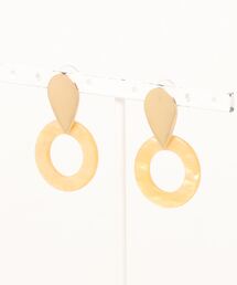 マーブル柄　ピアス