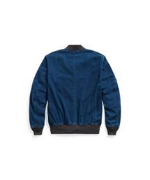 24FW 新品 RRL インディゴ レザー ボンバー ジャケット MA-1 M 24FW 新品 RRL インディゴ レザー ボンバー ジャケット MA-1 M