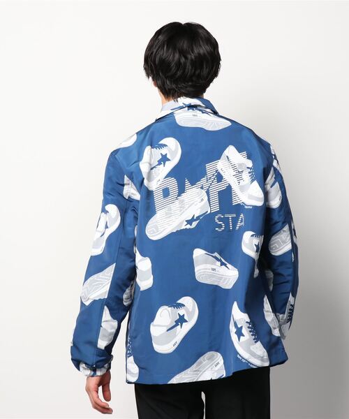A BATHING APE コーチジャケット 青 COLOR CAMO ONE POINT COACH JACKET | bape.com