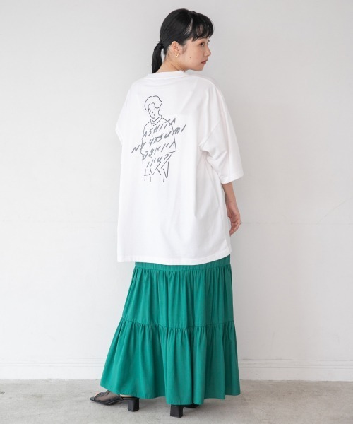 LOWRYS FARM（ローリーズファーム）の「ＭＩＴＡＩＮＡイラストコラボ　957308（Tシャツ/カットソー・メンズ・ホワイト/レッド/グリーン・MEDIUM/LARGE）」の10枚目の写真