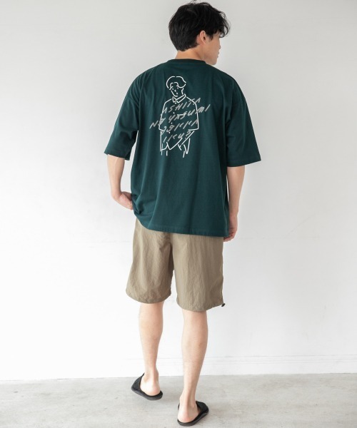 LOWRYS FARM（ローリーズファーム）の「ＭＩＴＡＩＮＡイラストコラボ　957308（Tシャツ/カットソー・メンズ・ホワイト/レッド/グリーン・MEDIUM/LARGE）」の17枚目の写真