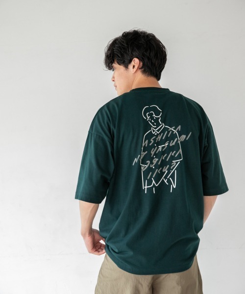 LOWRYS FARM（ローリーズファーム）の「ＭＩＴＡＩＮＡイラストコラボ　957308（Tシャツ/カットソー・メンズ・ホワイト/レッド/グリーン・MEDIUM/LARGE）」の19枚目の写真