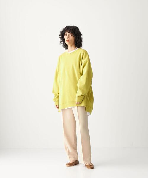 CITEN（シテン）の「＜CITEN（シテン）＞ タック セミワイド パンツ（その他パンツ・レディース・ダークグレー/ナチュラル/ライム・S/M）」の2枚目の写真