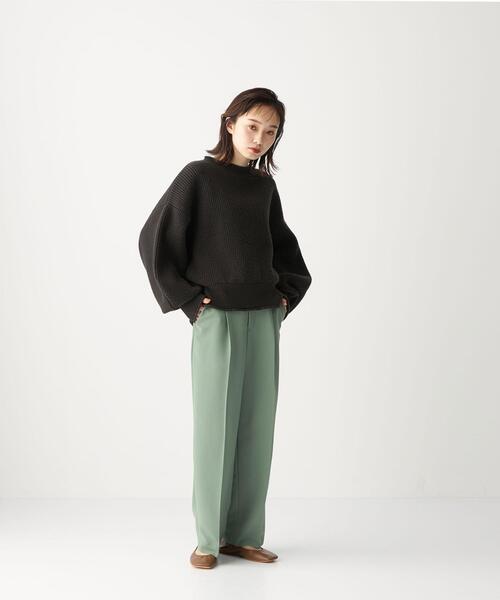 CITEN（シテン）の「＜CITEN（シテン）＞ タック セミワイド パンツ（その他パンツ・レディース・ダークグレー/ナチュラル/ライム・S/M）」の3枚目の写真