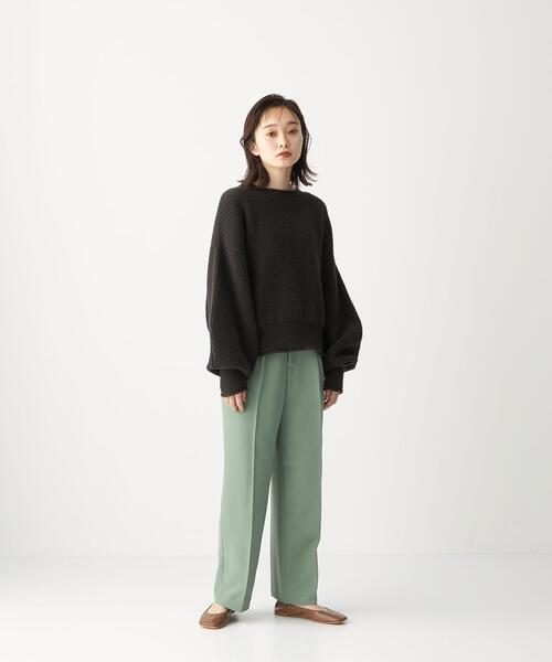 CITEN（シテン）の「＜CITEN（シテン）＞ タック セミワイド パンツ（その他パンツ・レディース・ダークグレー/ナチュラル/ライム・S/M）」の15枚目の写真