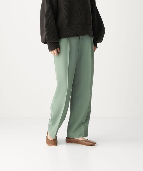 CITEN（シテン）の「＜CITEN（シテン）＞ タック セミワイド パンツ（その他パンツ・レディース・ダークグレー/ナチュラル/ライム・S/M）」の4枚目の写真