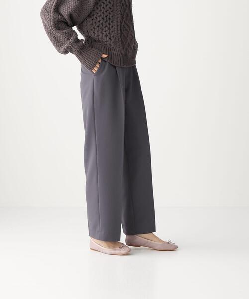 CITEN（シテン）の「＜CITEN（シテン）＞ タック セミワイド パンツ（その他パンツ・レディース・ダークグレー/ナチュラル/ライム・S/M）」の9枚目の写真