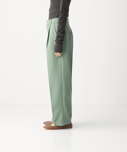 CITEN（シテン）の「＜CITEN（シテン）＞ タック セミワイド パンツ（その他パンツ・レディース・ダークグレー/ナチュラル/ライム・S/M）」の5枚目の写真