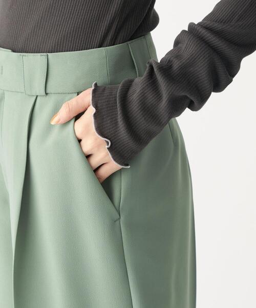 CITEN（シテン）の「＜CITEN（シテン）＞ タック セミワイド パンツ（その他パンツ・レディース・ダークグレー/ナチュラル/ライム・S/M）」の14枚目の写真