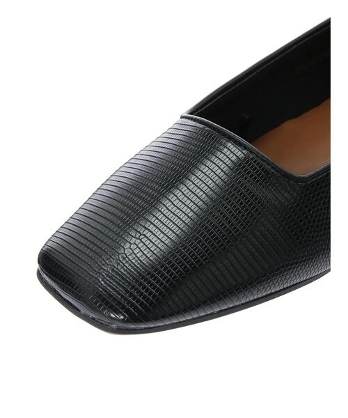 CRAFT STANDARD BOUTIQUE(クラフトスタンダードブティック)の「ふっくらクッションスクエアフラットシューズ *(パンプス・レディース・ブラック/ブラウン・M/L/S)」の22枚目の写真