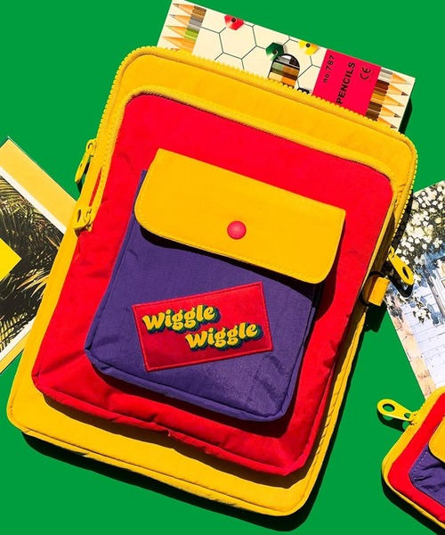 wiggle wiggle ウイグルウイグル ポケット付きノートパソコンケース