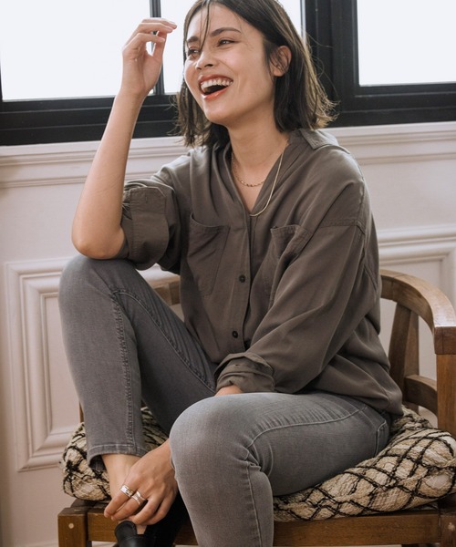 BAYFLOW（ベイフロー）の「【BAYFLOW DENIM】ストレッチスキニー 21AW（デニムパンツ・レディース・ライトグレー/ライトブルー/ブラック/ベージュ/オフホワイト/ブルー・24inch/25inch/26inch/23inch/22inch）」の7枚目の写真