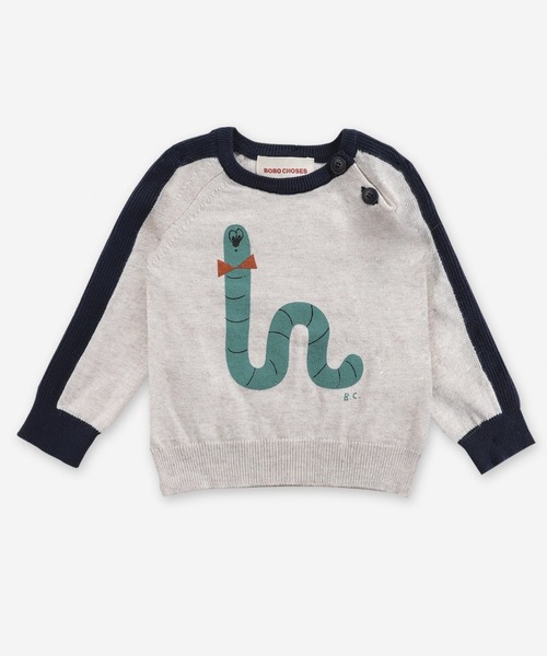 Scholar Worm knitted jumper