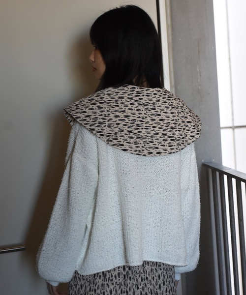 Alley by w closet(アリーバイダブルクローゼット)の「【Alley】ふさふさショート丈プルオーバー(ニット/セーター・レディース・オフホワイト/パープル系その他/ライム・FREE)」の13枚目の写真