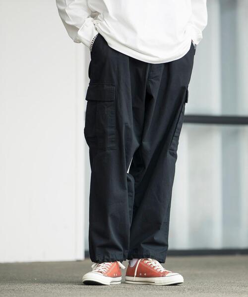 coen（コーエン）の「リップストップカーゴパンツ(セットアップ対応)（カーゴパンツ・メンズ・ブラック/オリーブ・LARGE/SMALL/MEDIUM/X-LARGE）」の8枚目の写真