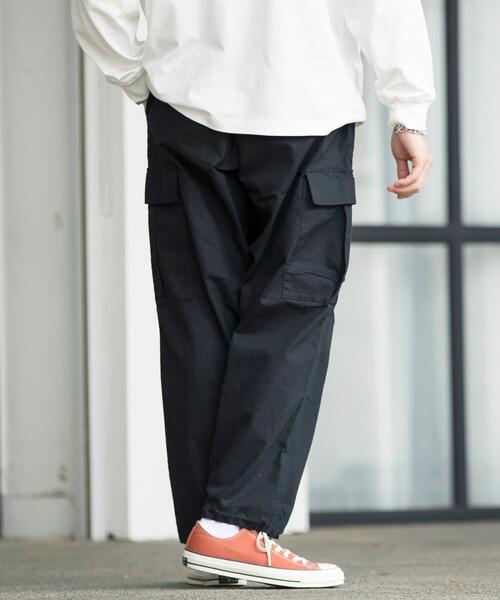 coen（コーエン）の「リップストップカーゴパンツ(セットアップ対応)（カーゴパンツ・メンズ・ブラック/オリーブ・LARGE/SMALL/MEDIUM/X-LARGE）」の12枚目の写真