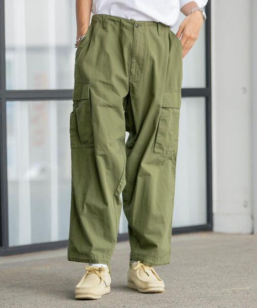 coen（コーエン）の「リップストップカーゴパンツ(セットアップ対応)（カーゴパンツ・メンズ・ブラック/オリーブ・LARGE/SMALL/MEDIUM/X-LARGE）」の14枚目の写真