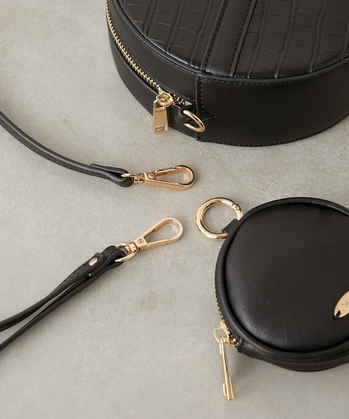 Chico（チコ）の「ポーチ付きサークルミニショルダー（ショルダーバッグ・レディース・ブラウン/ブラック系その他/ブラック/アイボリー・FREE）」の22枚目の写真