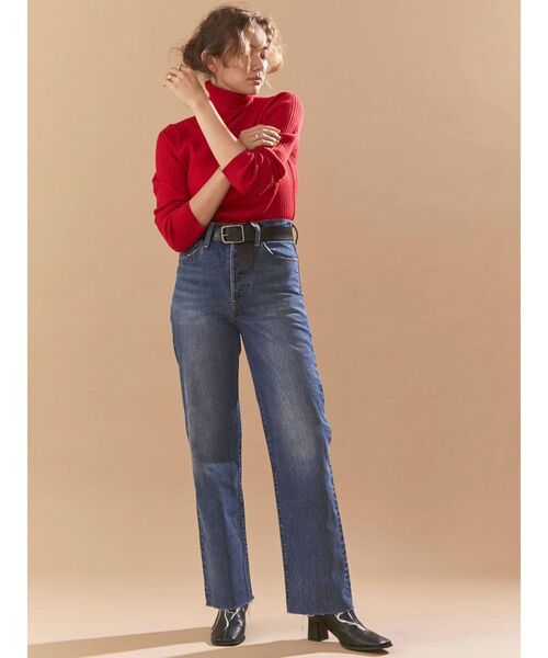 Ungrid（アングリッド）の「ウォッシャブルタートルニット（ニット/セーター・レディース・アイボリー/ヘザーグレー/ブラック/レッド/グリーン系その他/ブルー・FREE）」の7枚目の写真