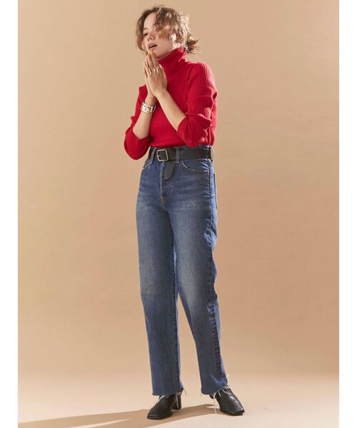 Ungrid（アングリッド）の「ウォッシャブルタートルニット（ニット/セーター・レディース・アイボリー/ヘザーグレー/ブラック/レッド/グリーン系その他/ブルー・FREE）」の8枚目の写真