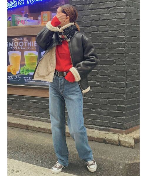 Ungrid（アングリッド）の「ウォッシャブルタートルニット（ニット/セーター・レディース・アイボリー/ヘザーグレー/ブラック/レッド/グリーン系その他/ブルー・FREE）」の12枚目の写真