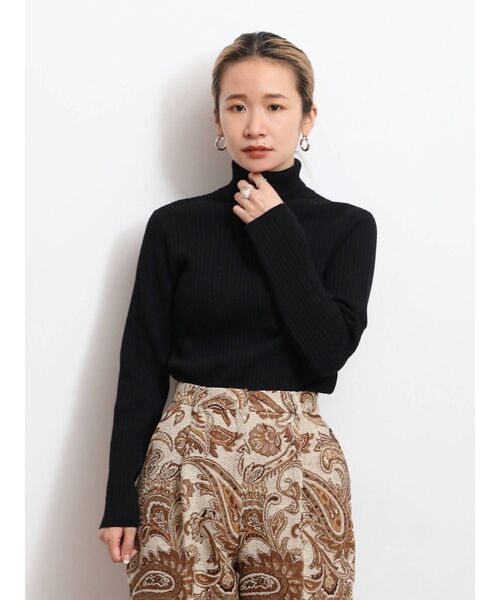 Ungrid（アングリッド）の「ウォッシャブルタートルニット（ニット/セーター・レディース・アイボリー/ヘザーグレー/ブラック/レッド/グリーン系その他/ブルー・FREE）」の19枚目の写真