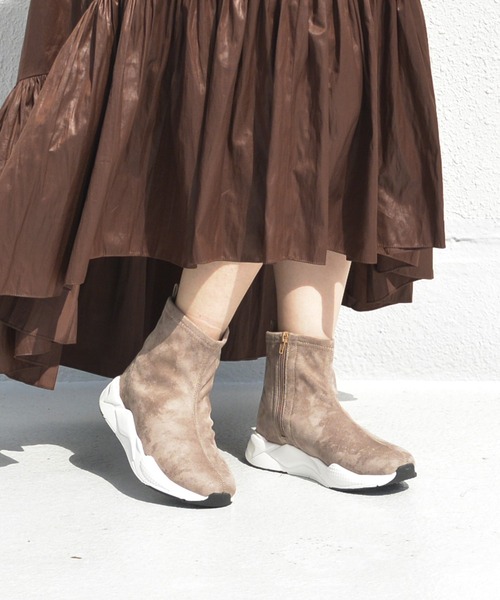 ストレッチスニーカーブーツ（ブーツ）｜mio notis（ミオノティス）