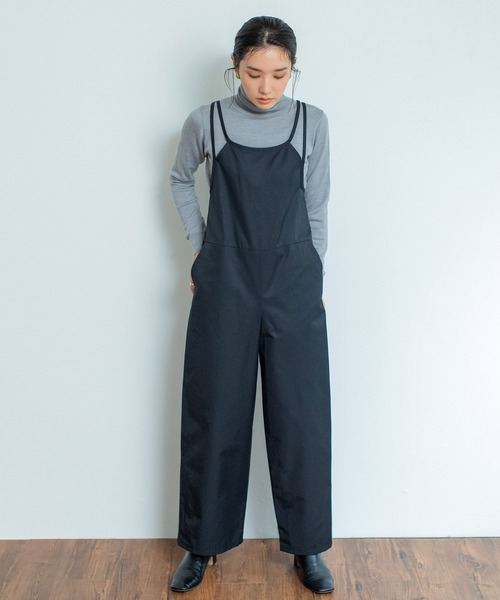 Liyoca(リヨカ)の「【Liyoca】綿ナイロンサロペット -ウォッシャブル-(サロペット/オーバーオール・レディース・ブラック/ライトベージュ・FREE)」の10枚目の写真