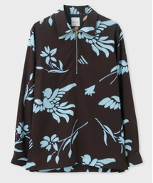 "Bird Floral" ハーフジッププルオーバーシャツ / 213313 904U