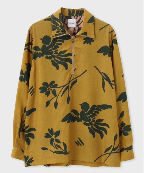 Paul Smith（ポールスミス）の「"Bird Floral" ハーフジッププルオーバーシャツ / 213313 904U（シャツ/ブラウス・メンズ・ブラウン系その他/イエロー系その他/グリーン系その他・SMALL/MEDIUM/LARGE/X-LARGE）」の3枚目の写真