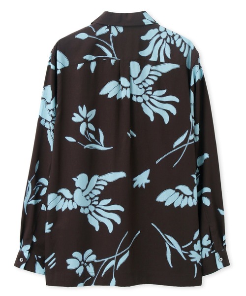 Paul Smith（ポールスミス）の「"Bird Floral" ハーフジッププルオーバーシャツ / 213313 904U（シャツ/ブラウス・メンズ・ブラウン系その他/イエロー系その他/グリーン系その他・SMALL/MEDIUM/LARGE/X-LARGE）」の5枚目の写真