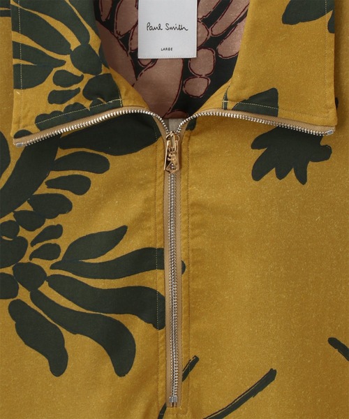 Paul Smith（ポールスミス）の「"Bird Floral" ハーフジッププルオーバーシャツ / 213313 904U（シャツ/ブラウス・メンズ・ブラウン系その他/イエロー系その他/グリーン系その他・SMALL/MEDIUM/LARGE/X-LARGE）」の8枚目の写真