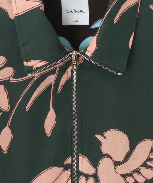 Paul Smith（ポールスミス）の「"Bird Floral" ハーフジッププルオーバーシャツ / 213313 904U（シャツ/ブラウス・メンズ・ブラウン系その他/イエロー系その他/グリーン系その他・SMALL/MEDIUM/LARGE/X-LARGE）」の12枚目の写真
