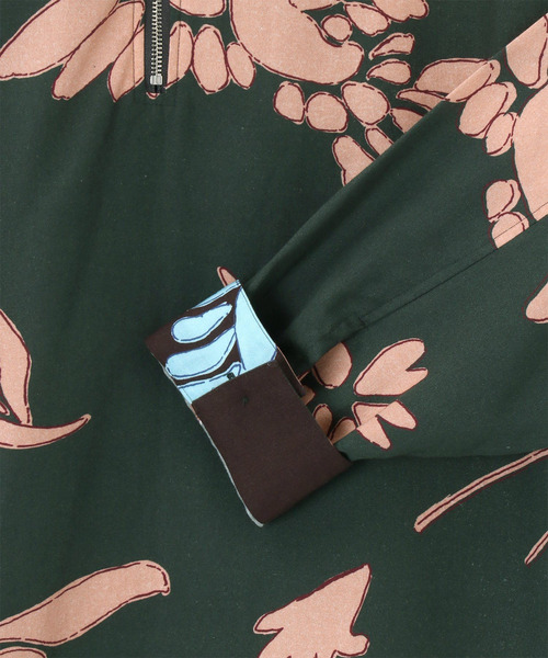 Paul Smith（ポールスミス）の「"Bird Floral" ハーフジッププルオーバーシャツ / 213313 904U（シャツ/ブラウス・メンズ・ブラウン系その他/イエロー系その他/グリーン系その他・SMALL/MEDIUM/LARGE/X-LARGE）」の13枚目の写真