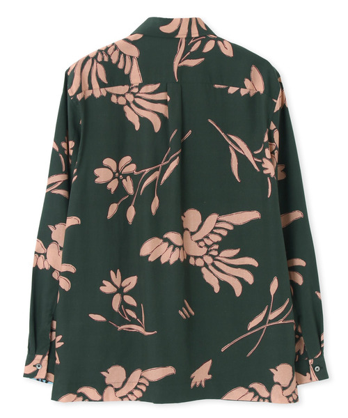 Paul Smith（ポールスミス）の「"Bird Floral" ハーフジッププルオーバーシャツ / 213313 904U（シャツ/ブラウス・メンズ・ブラウン系その他/イエロー系その他/グリーン系その他・SMALL/MEDIUM/LARGE/X-LARGE）」の14枚目の写真